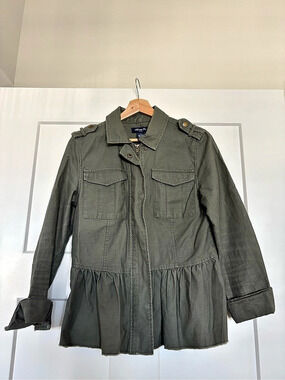 ANNA CAI - peplum utility jacket